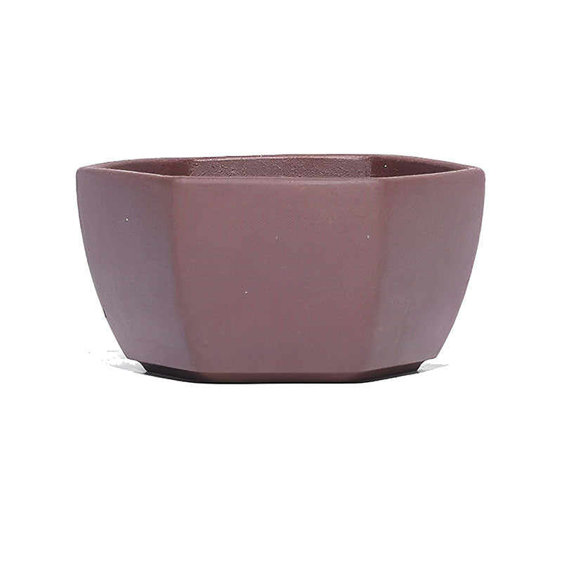 Hexagon Purple Clay Tea Cup ClayPurple