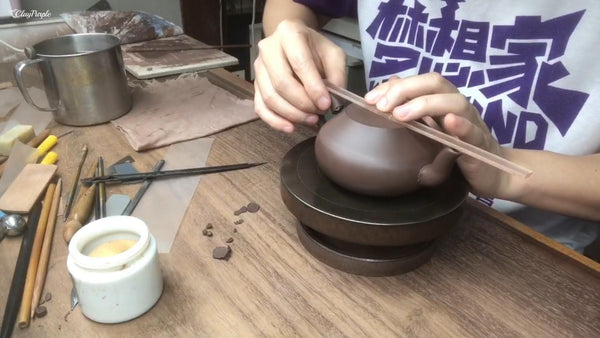 The Making of Purple Clay Teapot 130