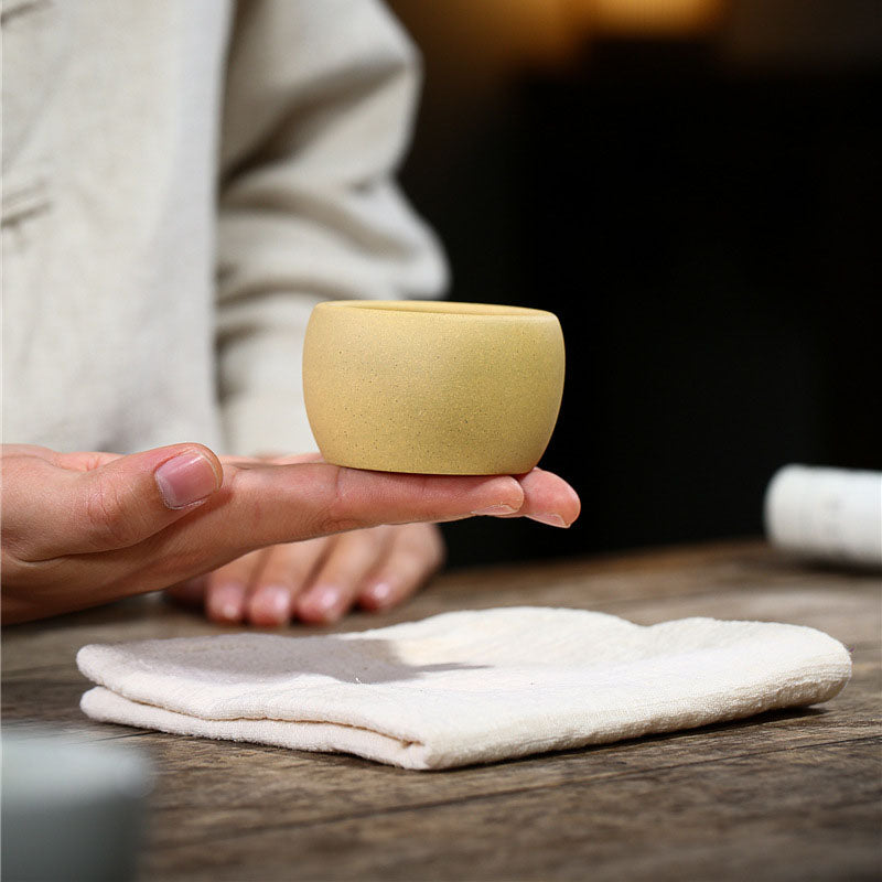 Lotus Pond Purple Clay Tea Cup ClayPurple