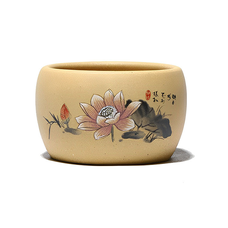 Lotus Pond Purple Clay Tea Cup ClayPurple