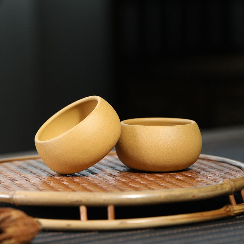 Fortune Circle Purple Clay Tea Cup ClayPurple