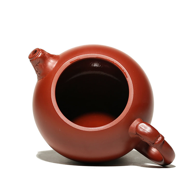 Round Purple Clay Teapot ClayPurple