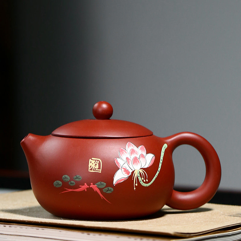 Lotus Pond Purple Clay Teapot ClayPurple