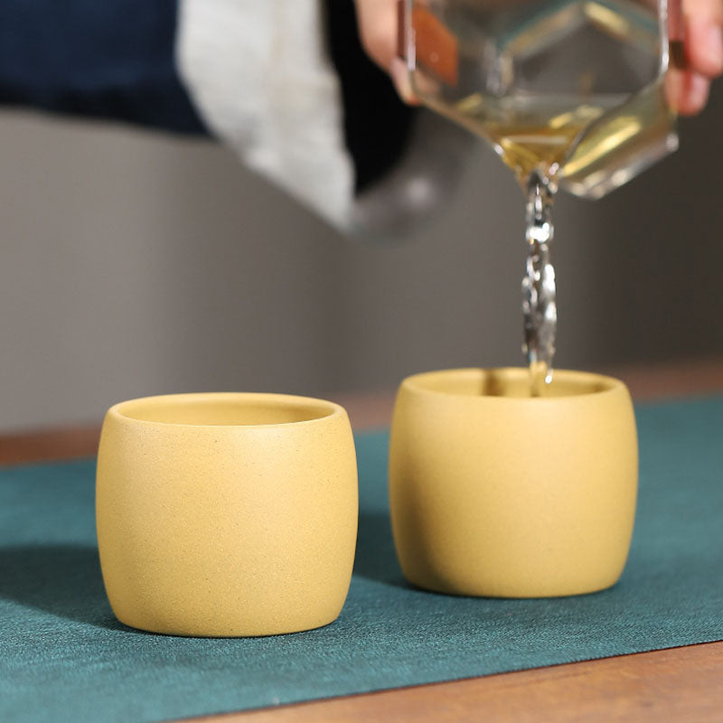 Simple Purple Clay Tea Cup ClayPurple