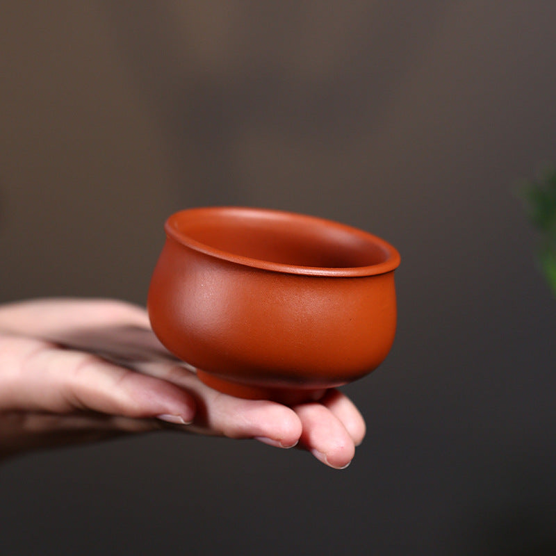 Round Mouth Purple Clay Tea Cup ClayPurple