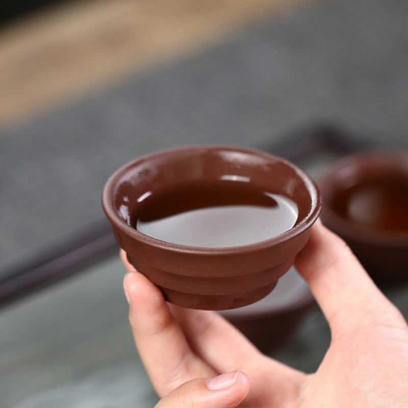 Step Up Purple Clay Tea Cup ClayPurple