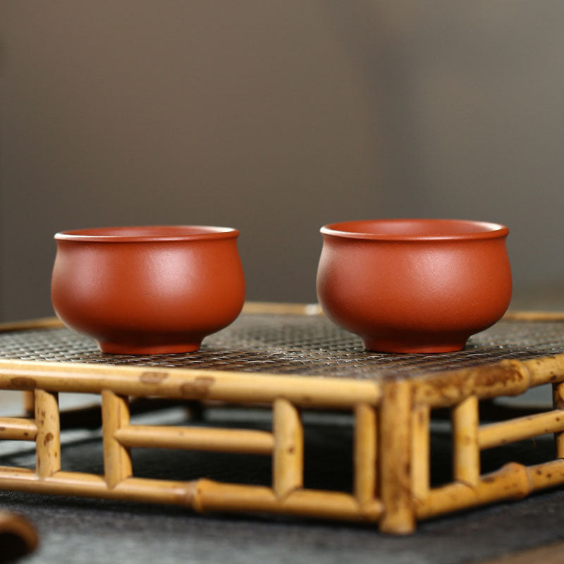 Round Mouth Purple Clay Tea Cup ClayPurple